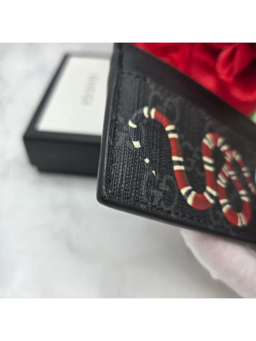 Gucci King Snake Card Case